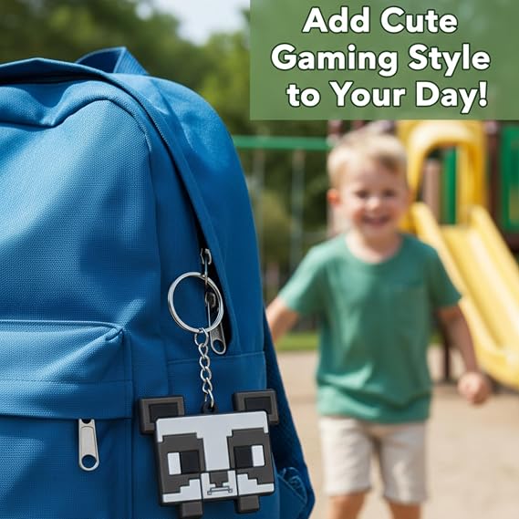 Panda Keyring Kids Licensed Minecraft PVC Keyring - Random Design – view 2