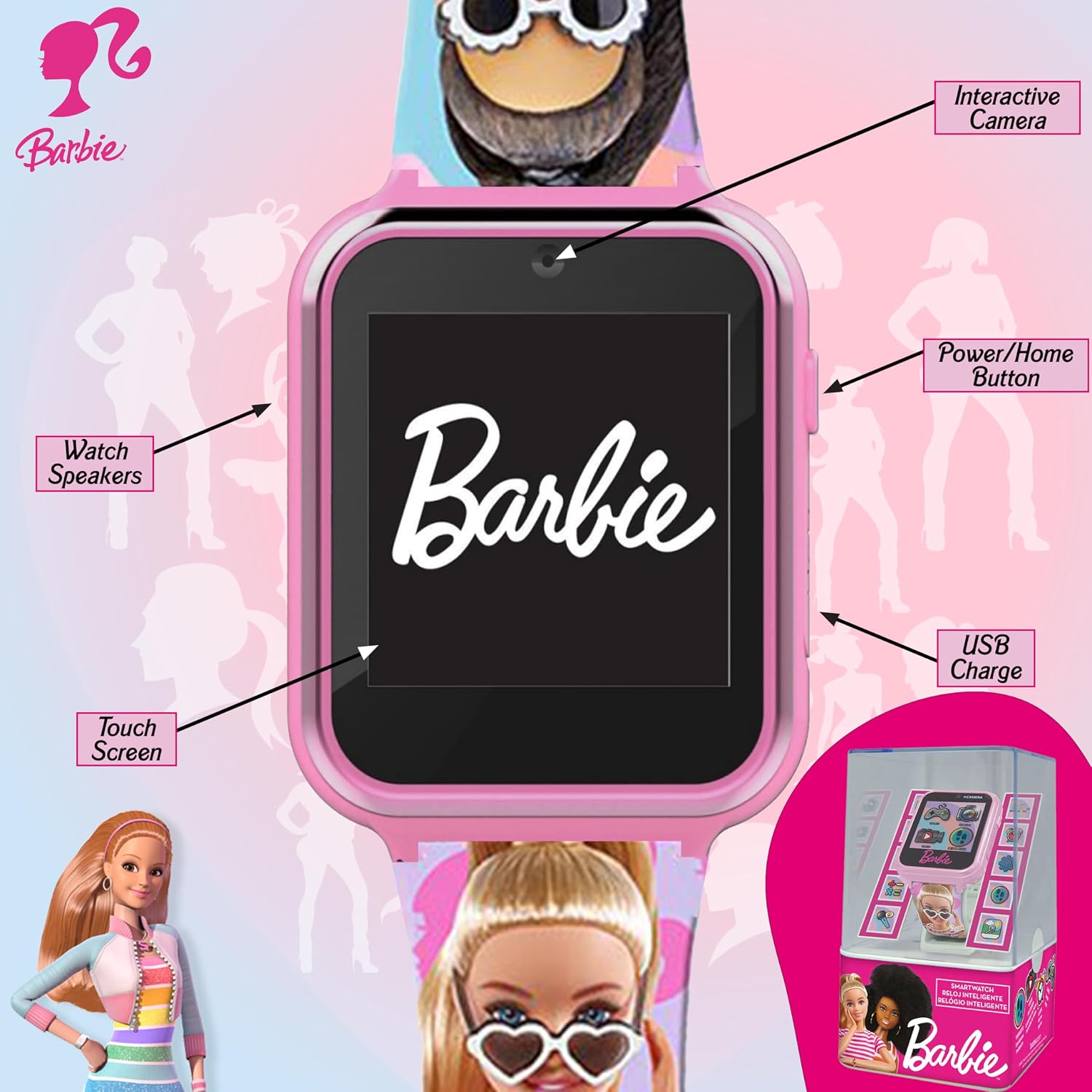 Barbie Kids Interactive Smart Watch - 22cm