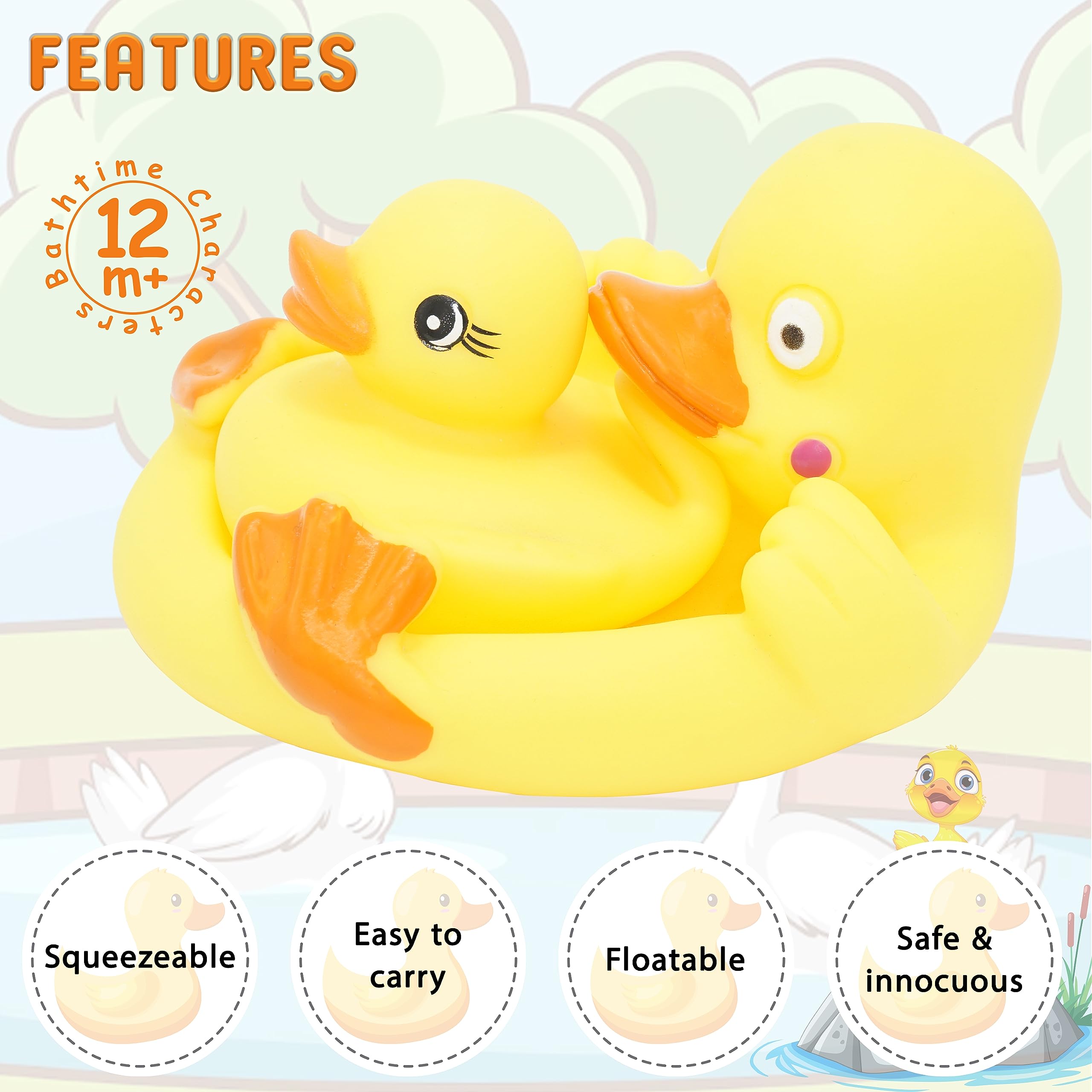Rubber Duck Bath Toys 2pcs