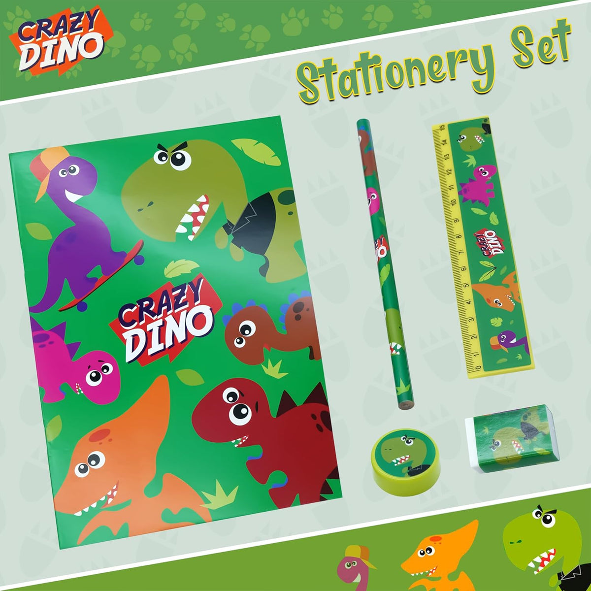 Crazy Dino Kids Licensed School Stationery Set – view 7