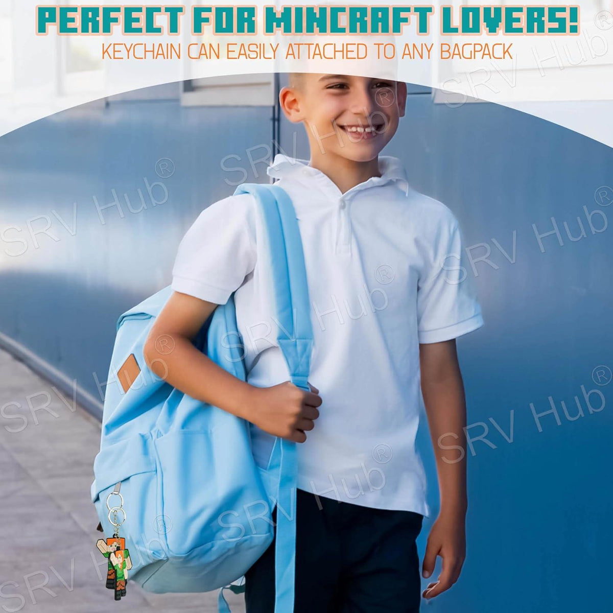 Minecraft Alex Kids Licensed Soft PVC Minecraft Key Chain – view 7