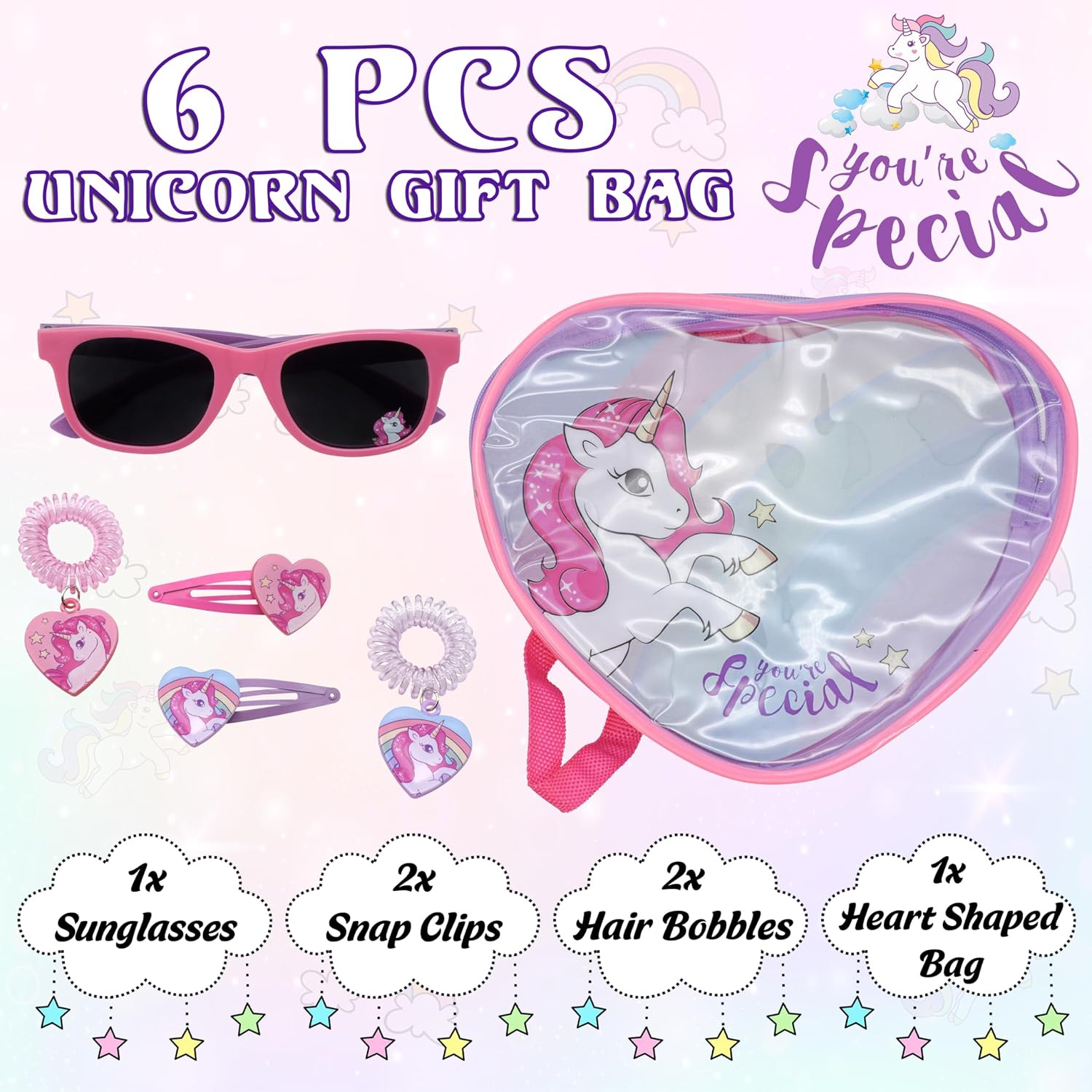 Disney Girls Hair Accessories Set