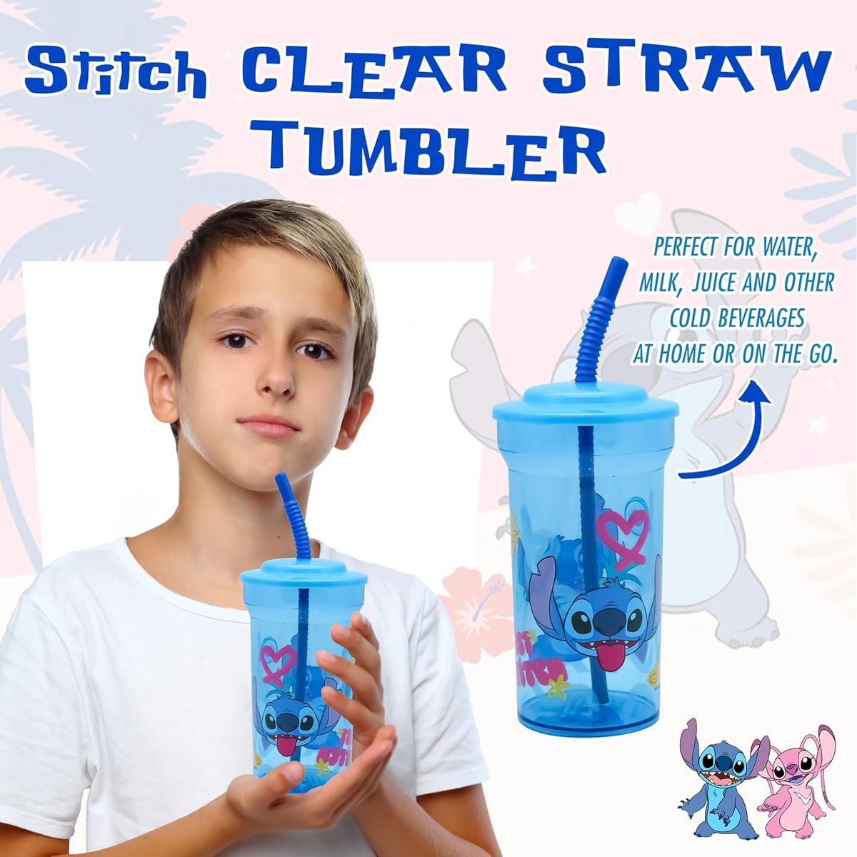 Spider-Man Kids Licensed Water Tumbler with Straw, 460ml – view 6
