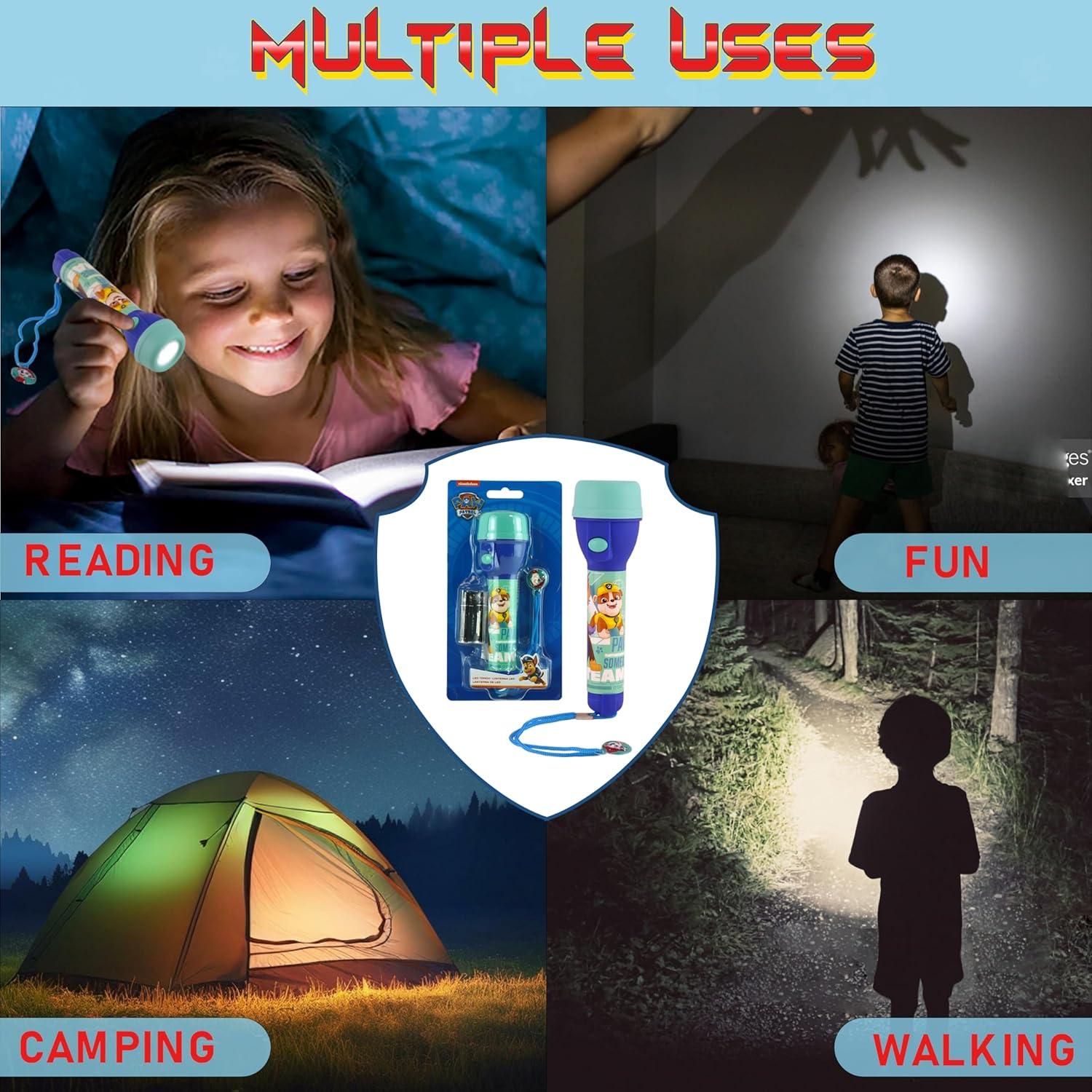 Kids LED Big Torch – Flashlight with Lanyard - Assorted