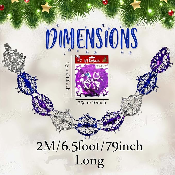 2M Long Star Garland Christmas Hanging Decoration