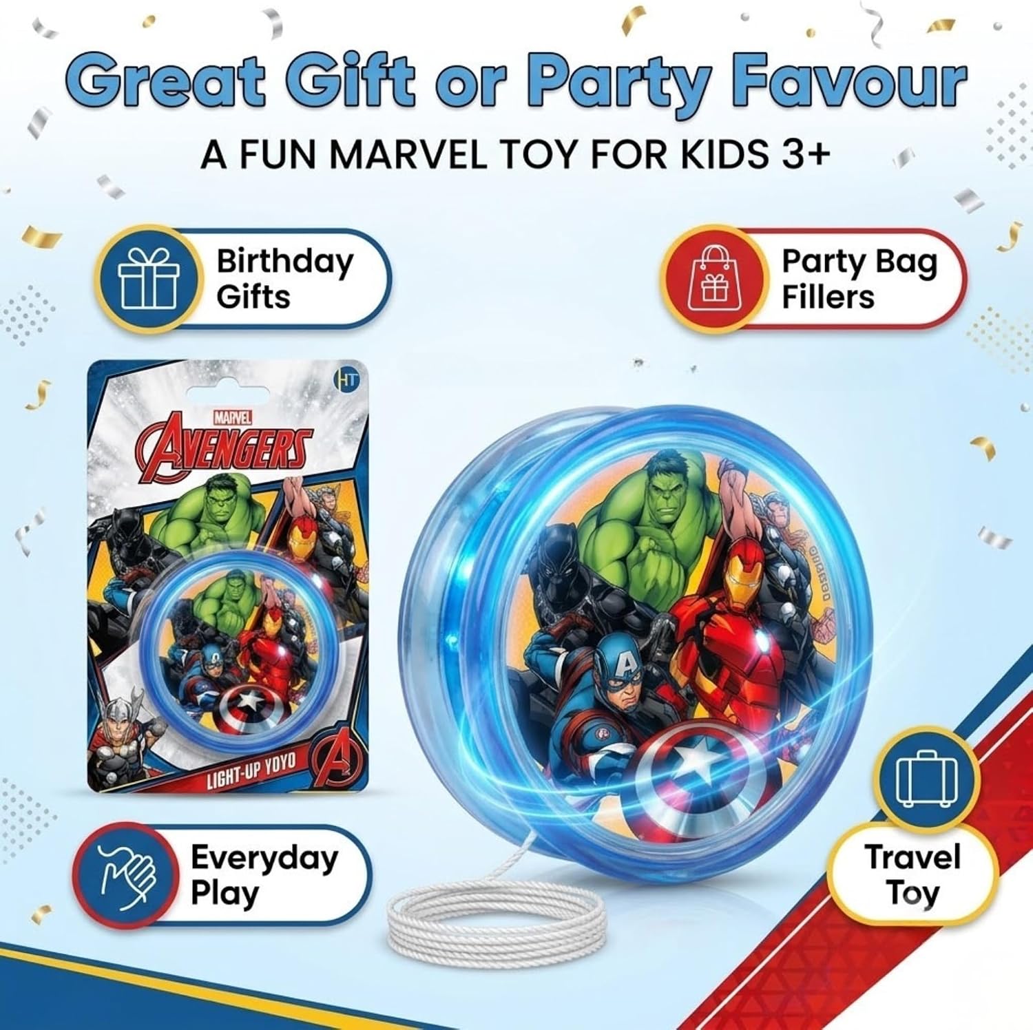 LED Glow YoYo for Kids – 5.5cm