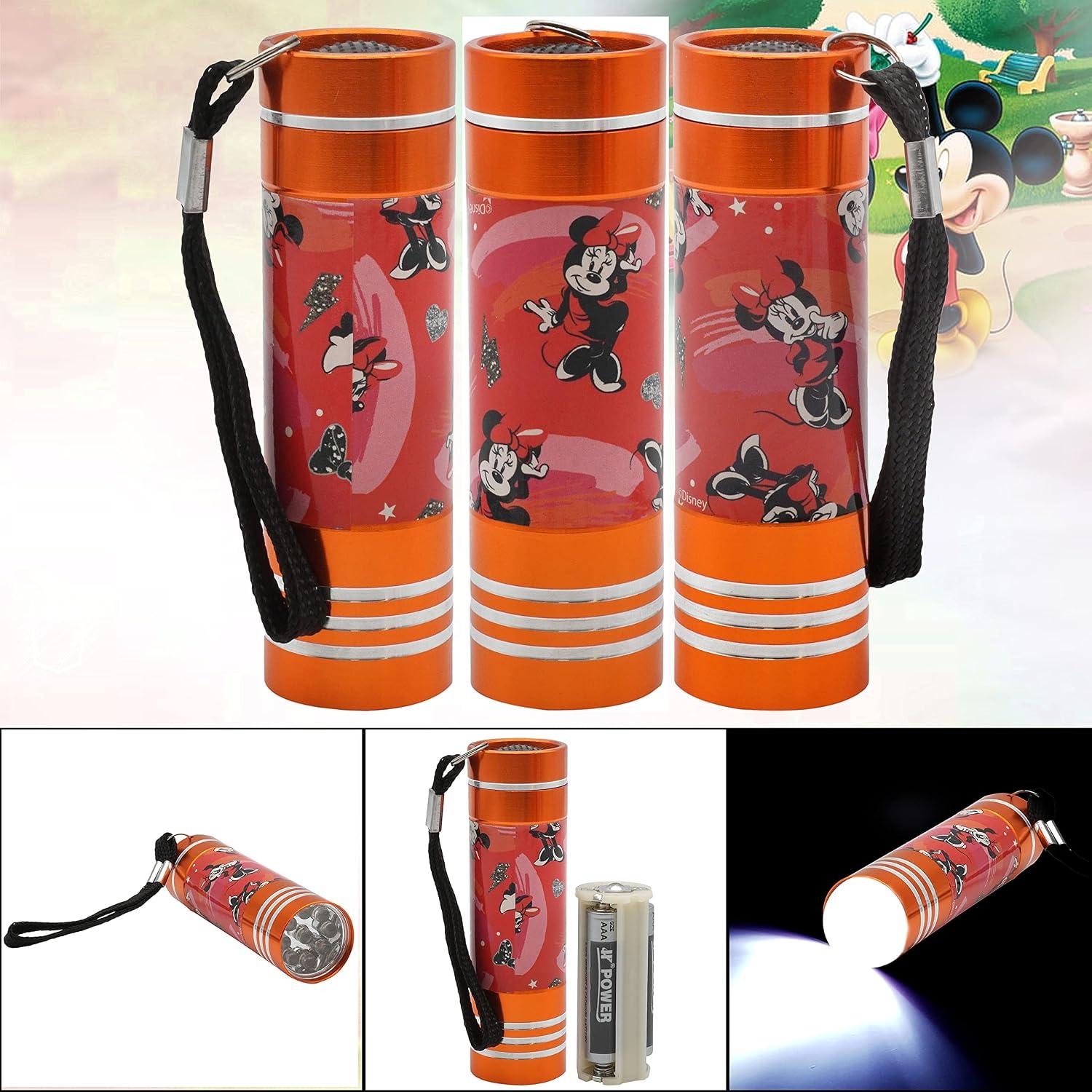 Minnie Mouse LED Torch for Kids – Aluminium Flashlight with 9 LEDs