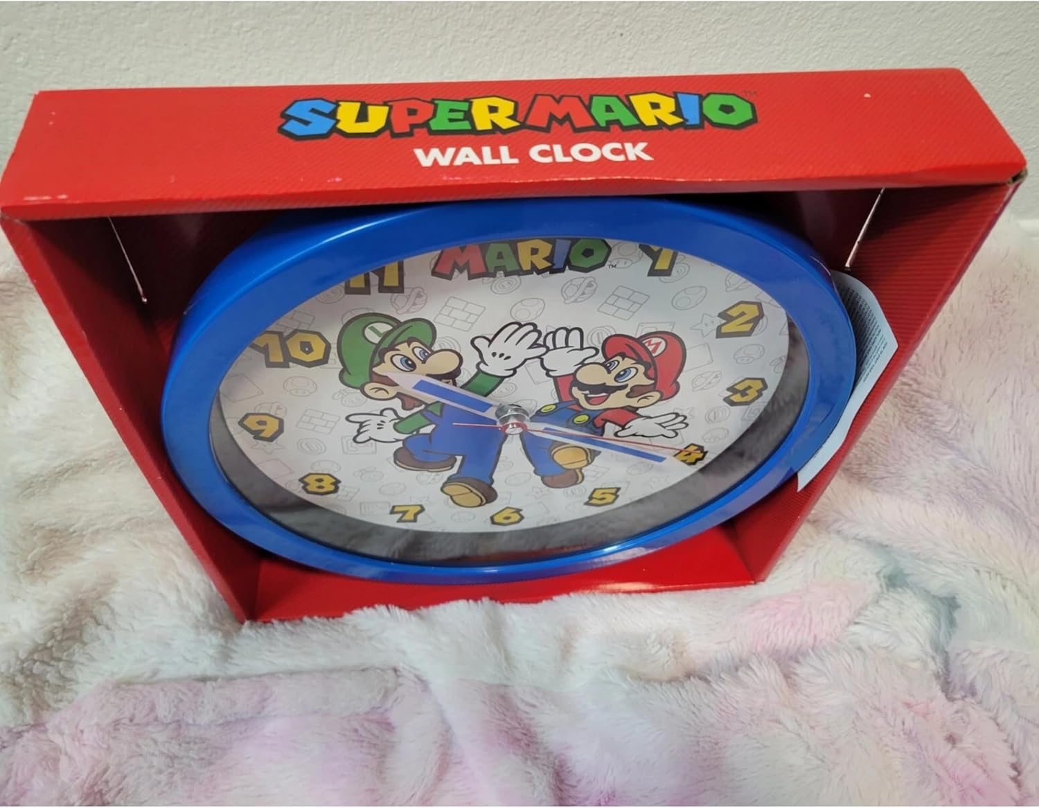 Children Modern Wall Clock Battery Operated, Wall Decor Gift for Kids