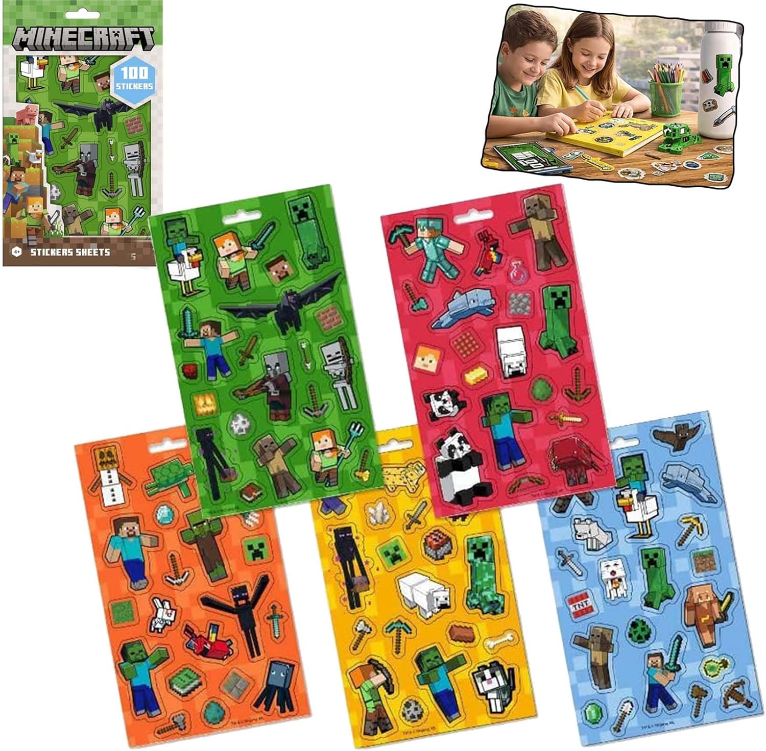 Christmas Window Clings 85 Reusable Stickers 5 Sheets