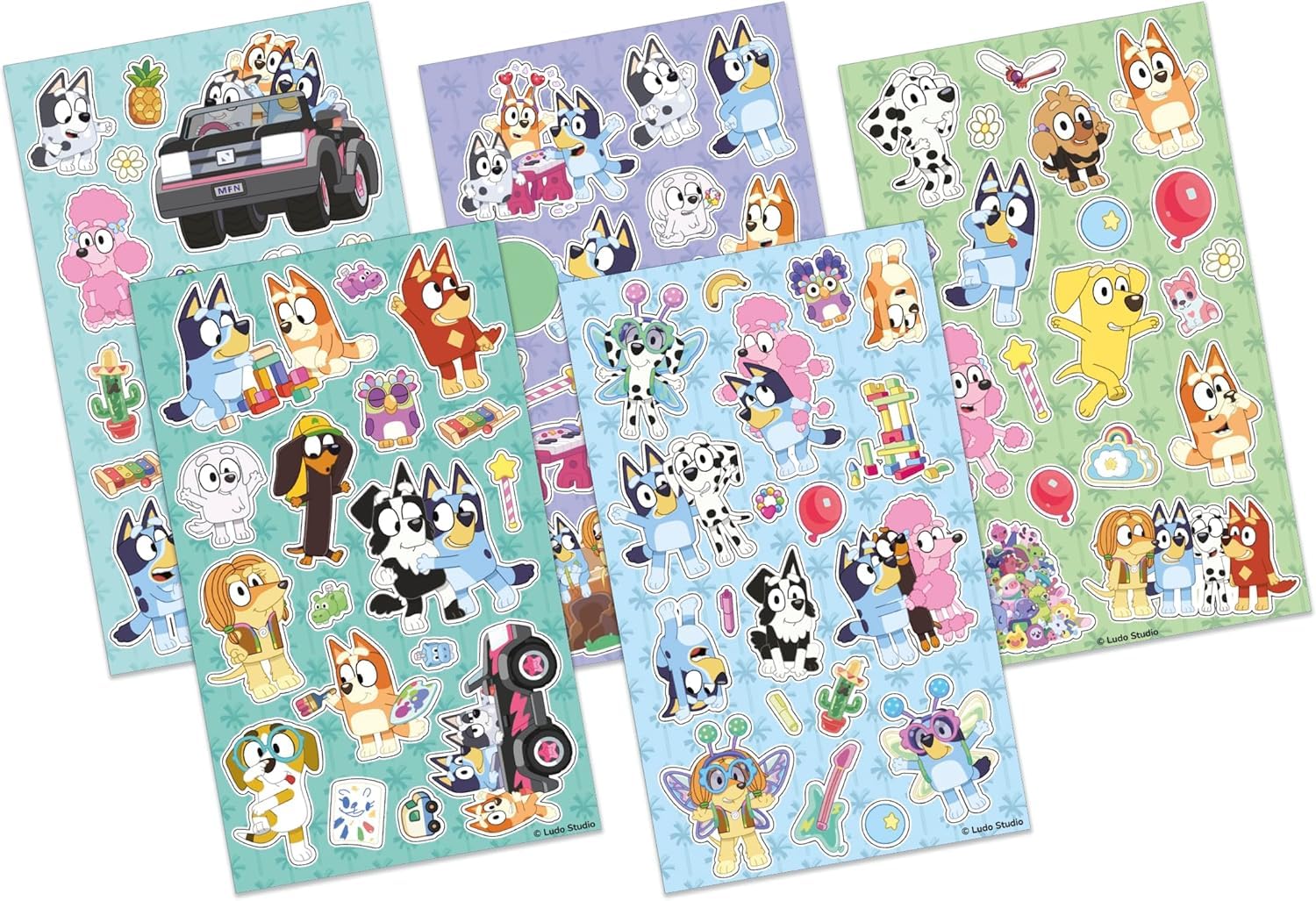 5x Waterproof Reusable Window Stickers Sheets - Minecraft