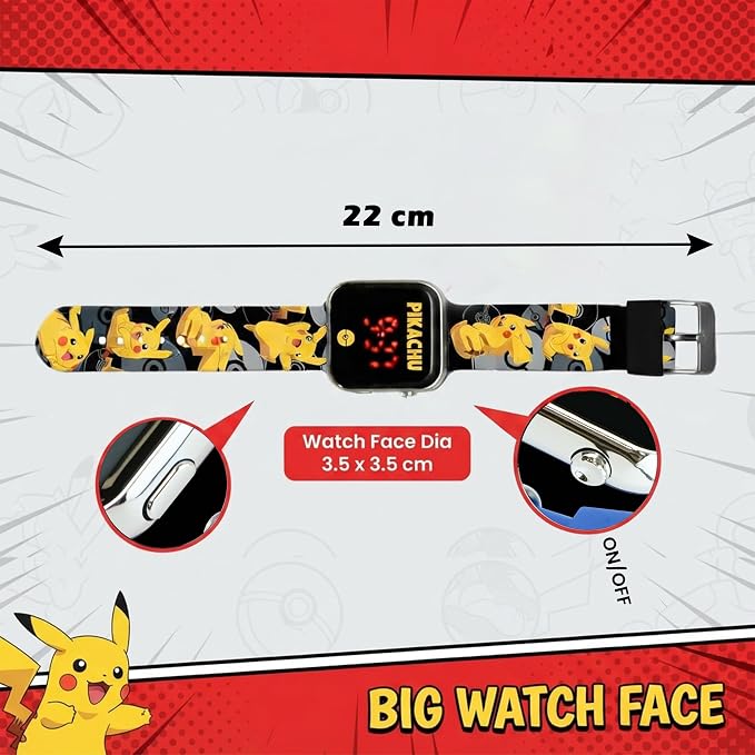Pokemon Kids Licensed LED Wrist Watch 3.5cm – view 2