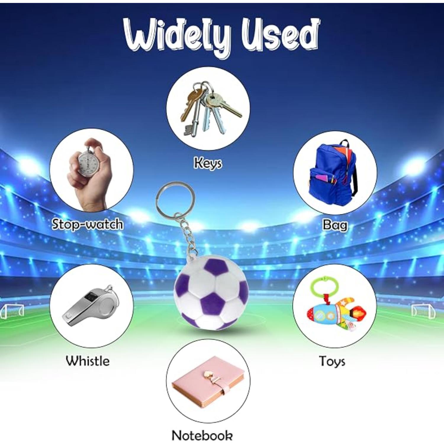 Football Keyrings – Soccer Keychain for Kids - Assorted