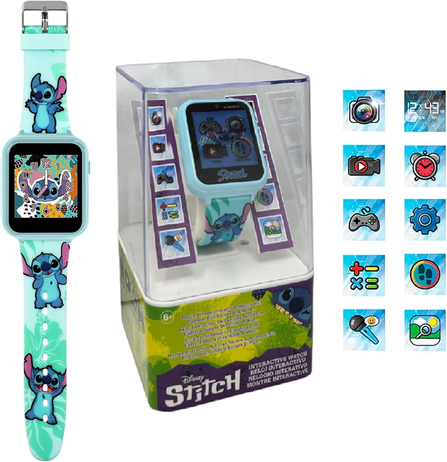 Disney Stitch Kids Interactive Smart Watch - 22cm