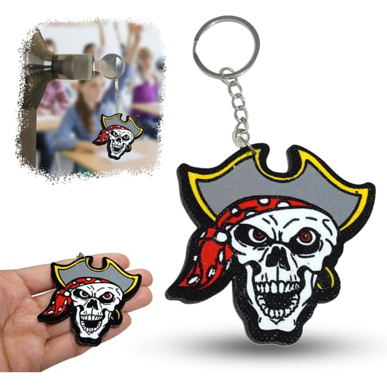 Pirate Keychains Foamex Keyring - Assorted