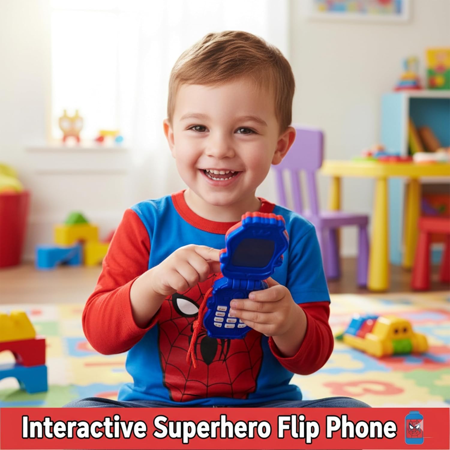 Plastic Flip Phone Toy 10cm