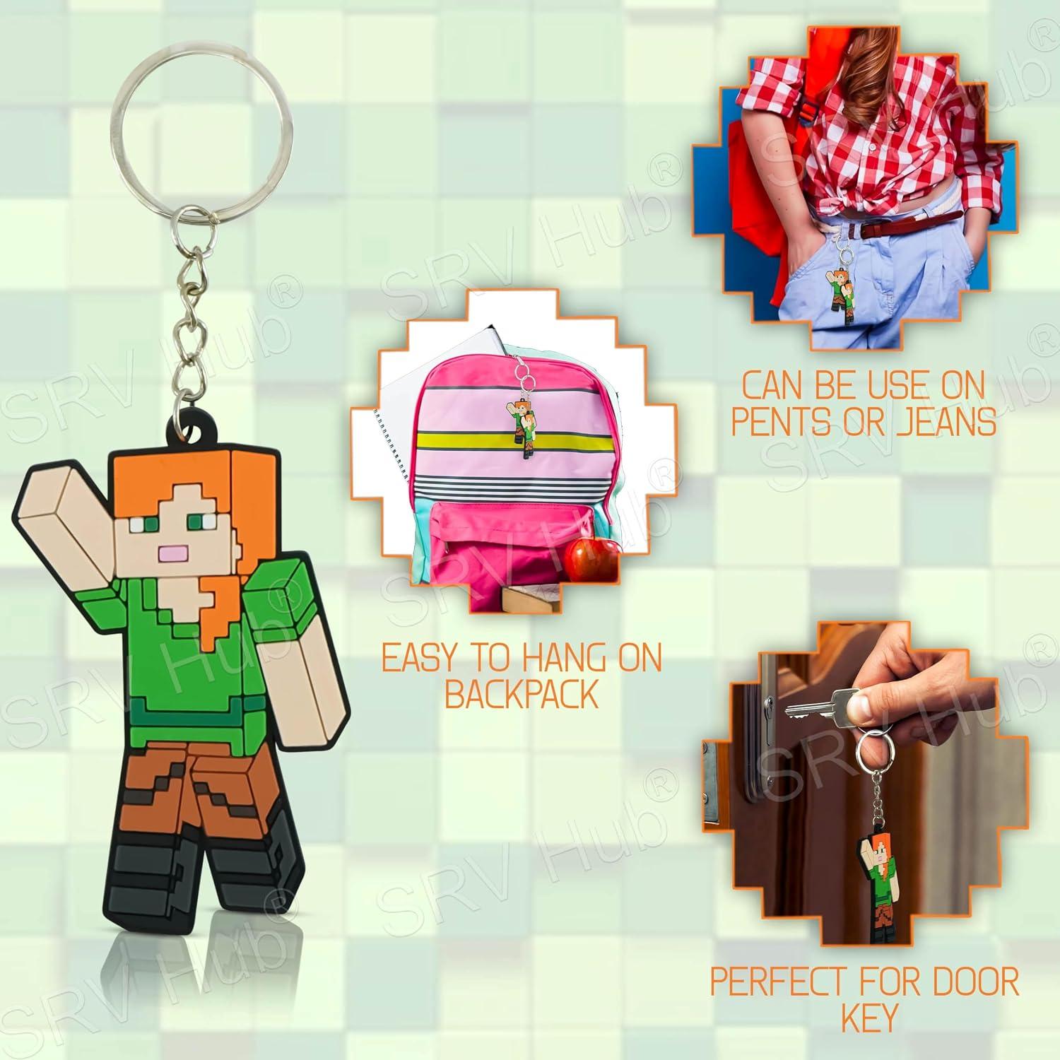 Soft PVC Minecraft Key Chain - Assorted