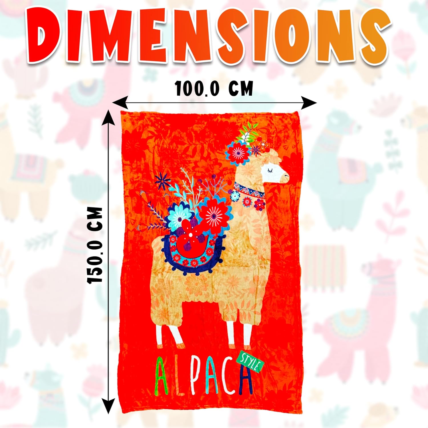 Fleece Throw Blanket 150x100cm
