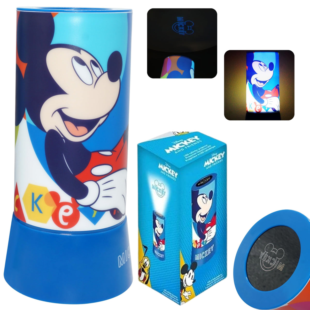 Disney Mickey Mouse Kids Licensed 19cm LED Projector Lamp