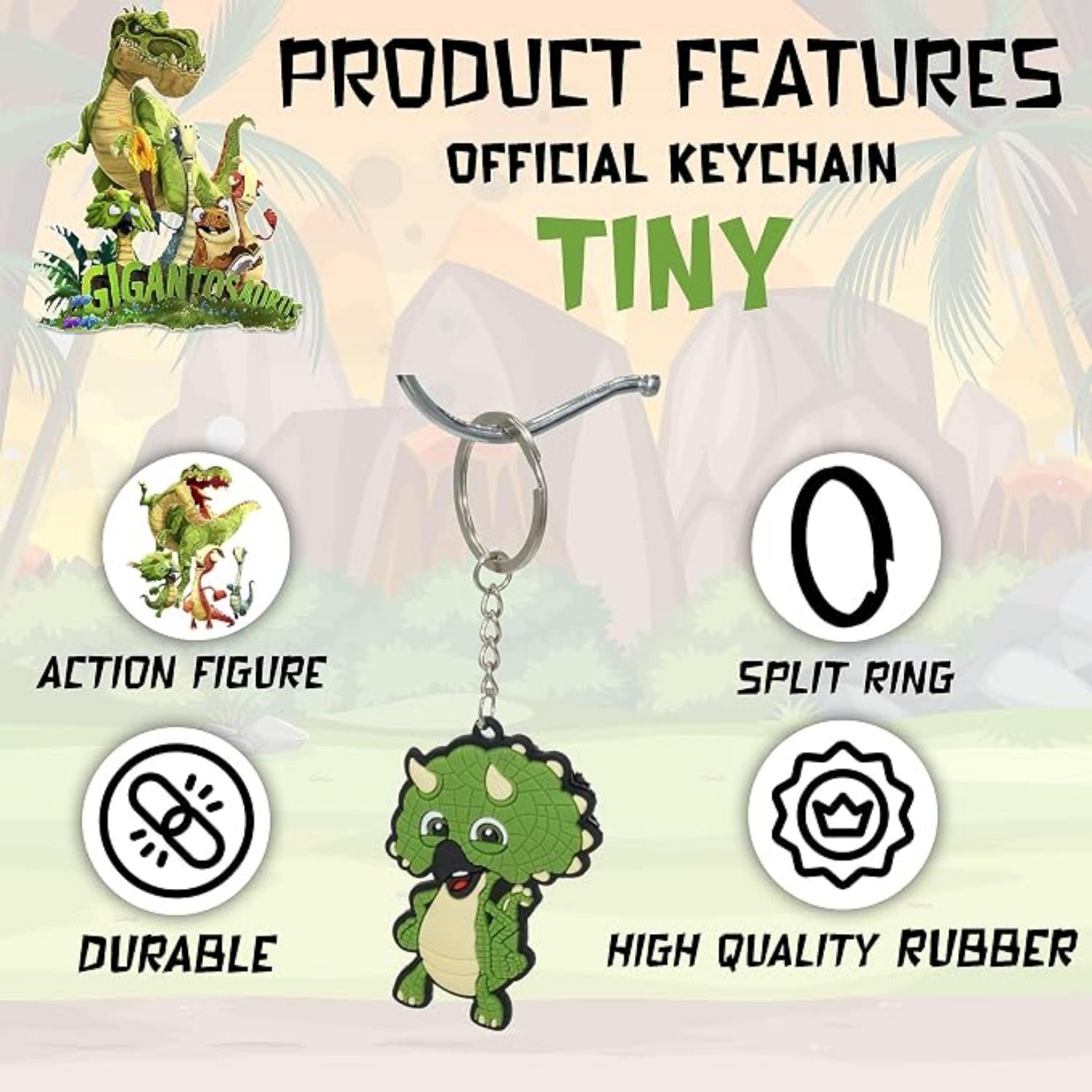 Gigantosaurus Giganto Keychain for Kids Bike Keyring - Assorted