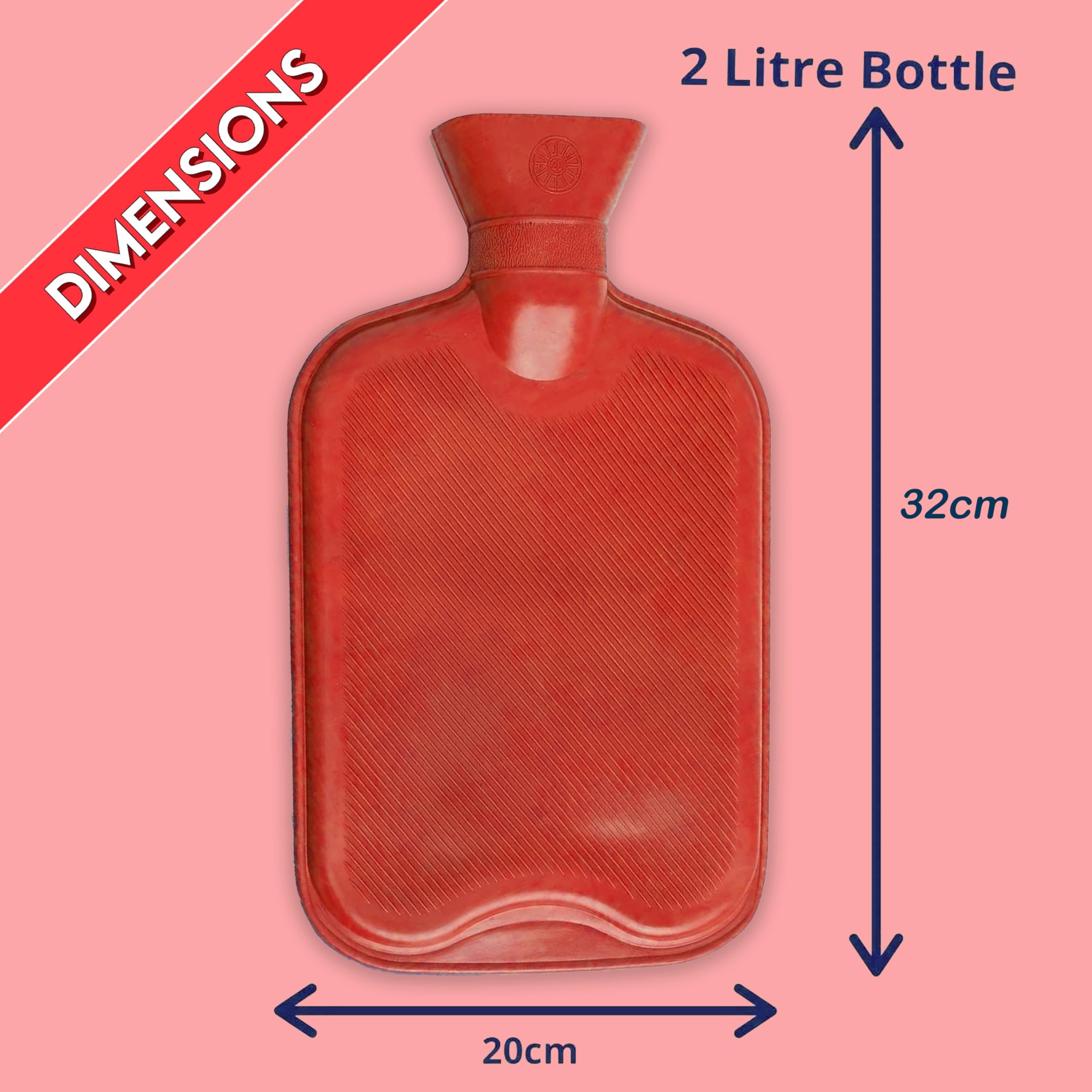 2 Liter Hot Water Bottle 32cm