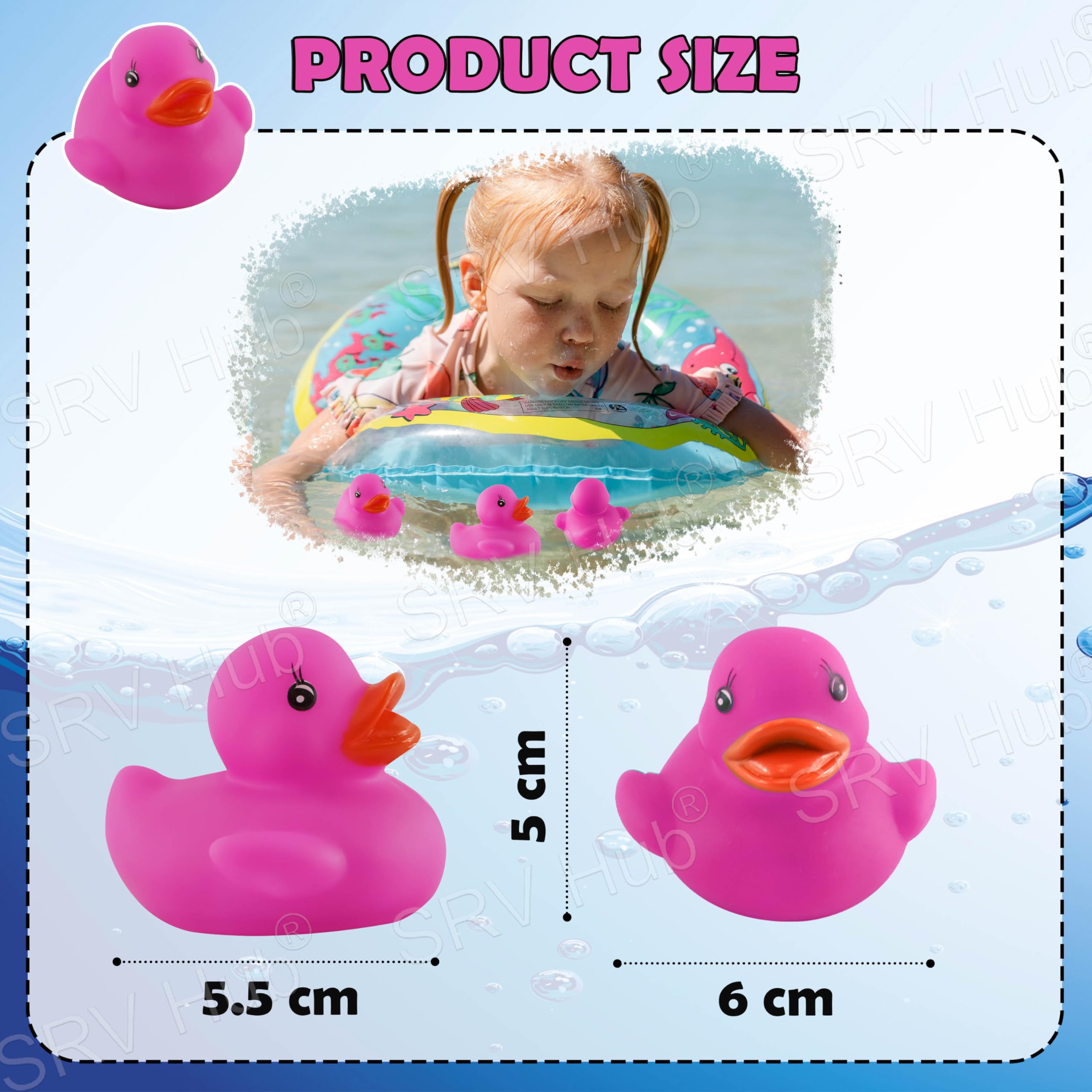 Flashing Floating Bath Duck Toy - Assorted Colours