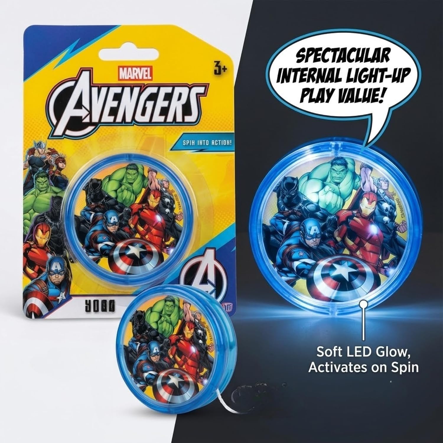 LED Glow YoYo for Kids – 5.5cm