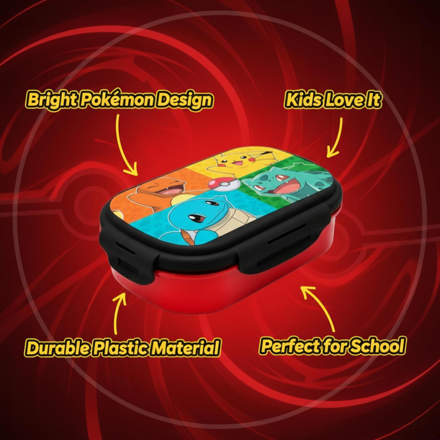 Kids BPA Free Plastic Lunch Box with Cutlery - Assorted