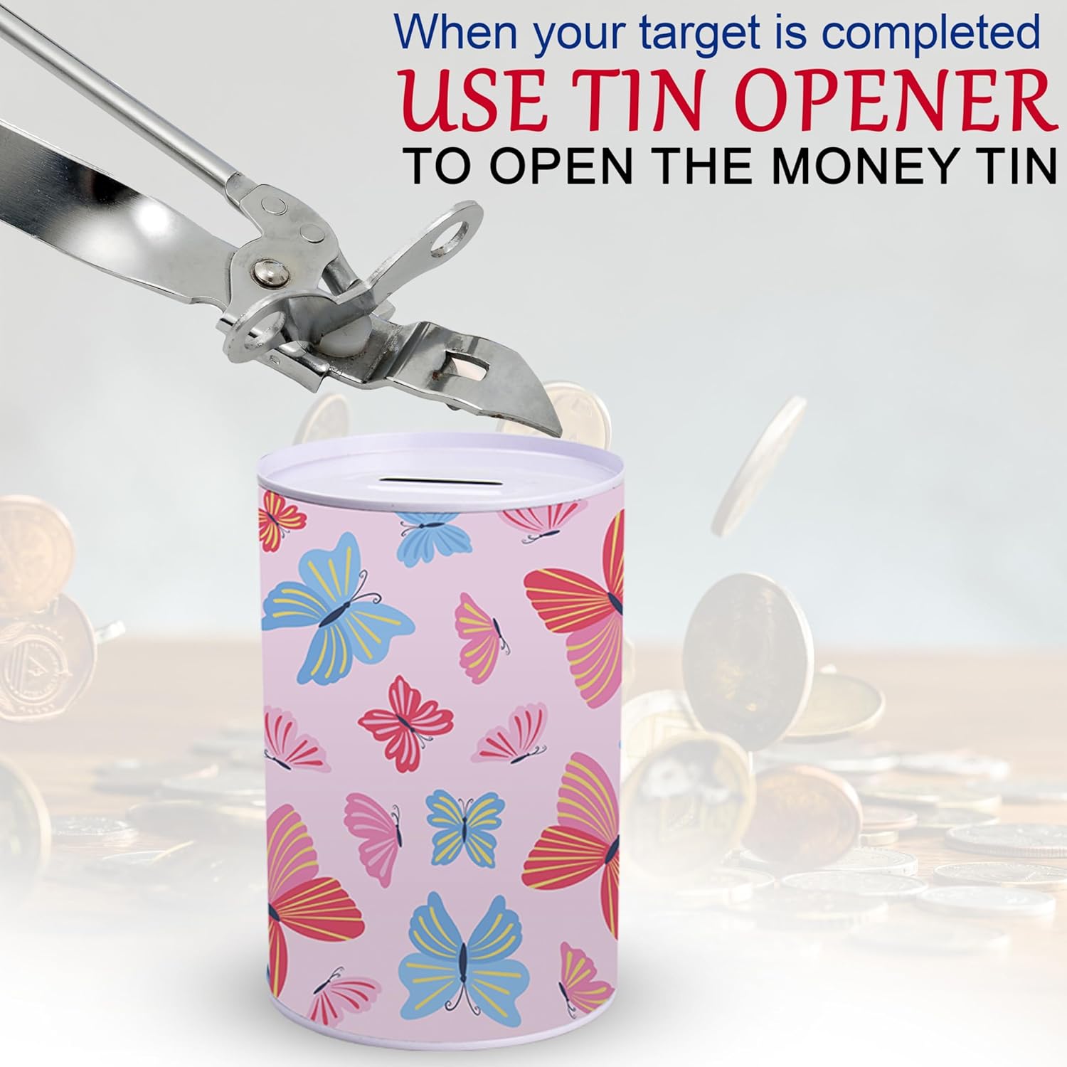 Metal Money Box Tin 14cm