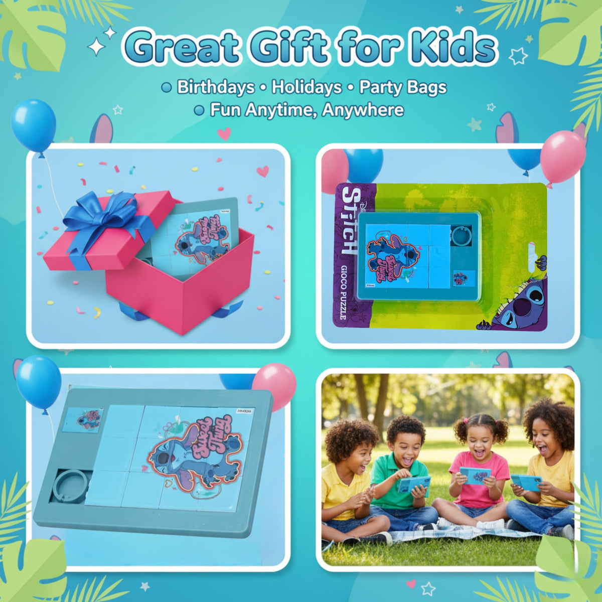 Disney Stitch Kids Licensed 12cm Rotating Puzzle Toy – view 6