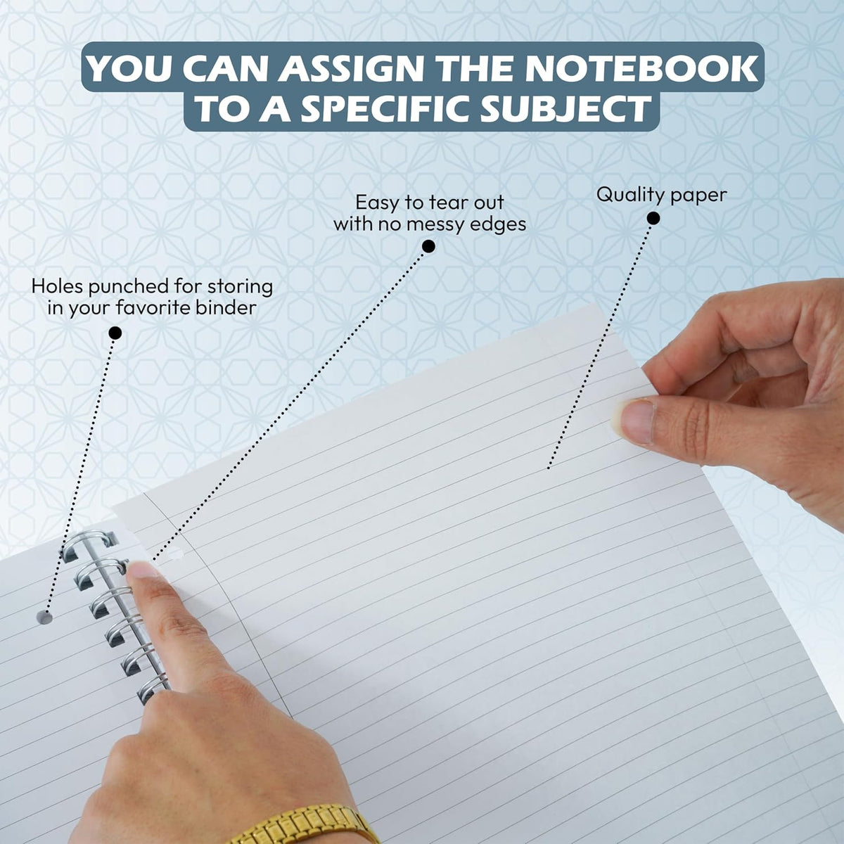 A4 Composition Notebook 180 Tear-Out Pages – view 12