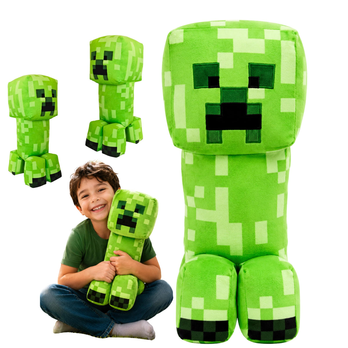 Minecraft Creeper Kids Licensed 3D Plush Toy 30cm