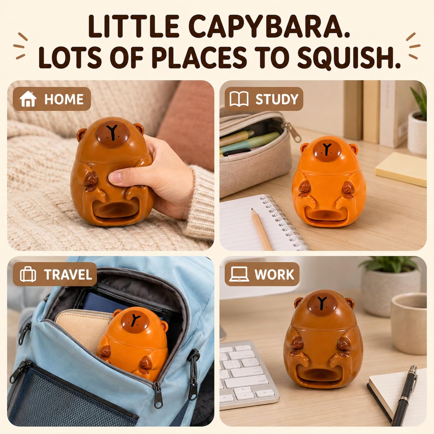 Capybara Slow Rising Random Squishy Toy-6CM