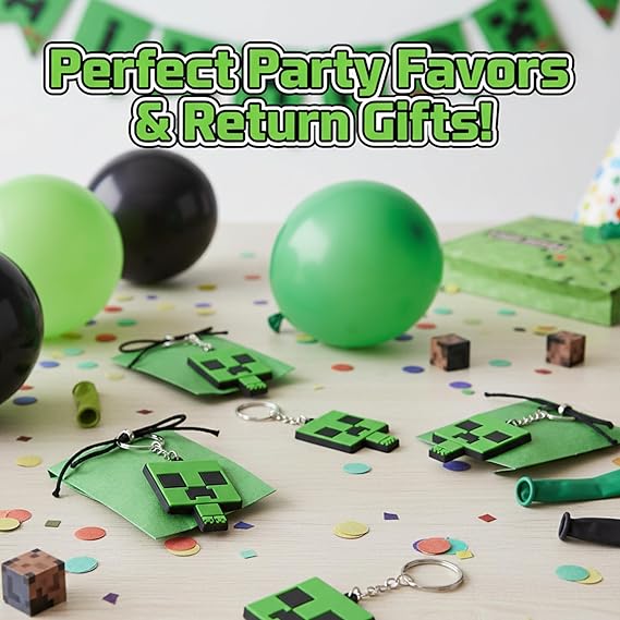 Creeper Keyring Kids Licensed Minecraft PVC Keyring - Random Design – view 6