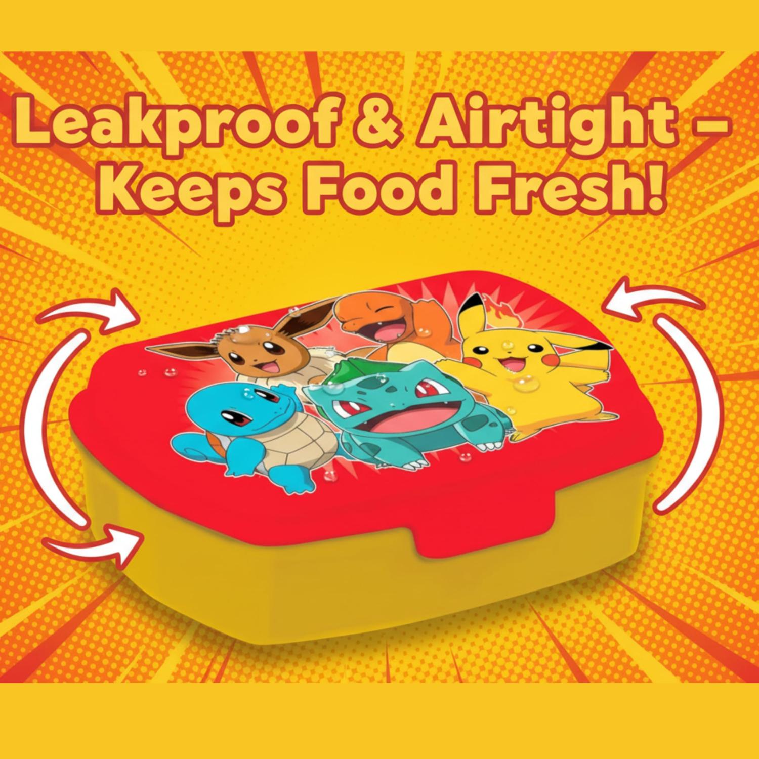 Kids BPA Free Plastic Lunch Box with Cutlery - Assorted