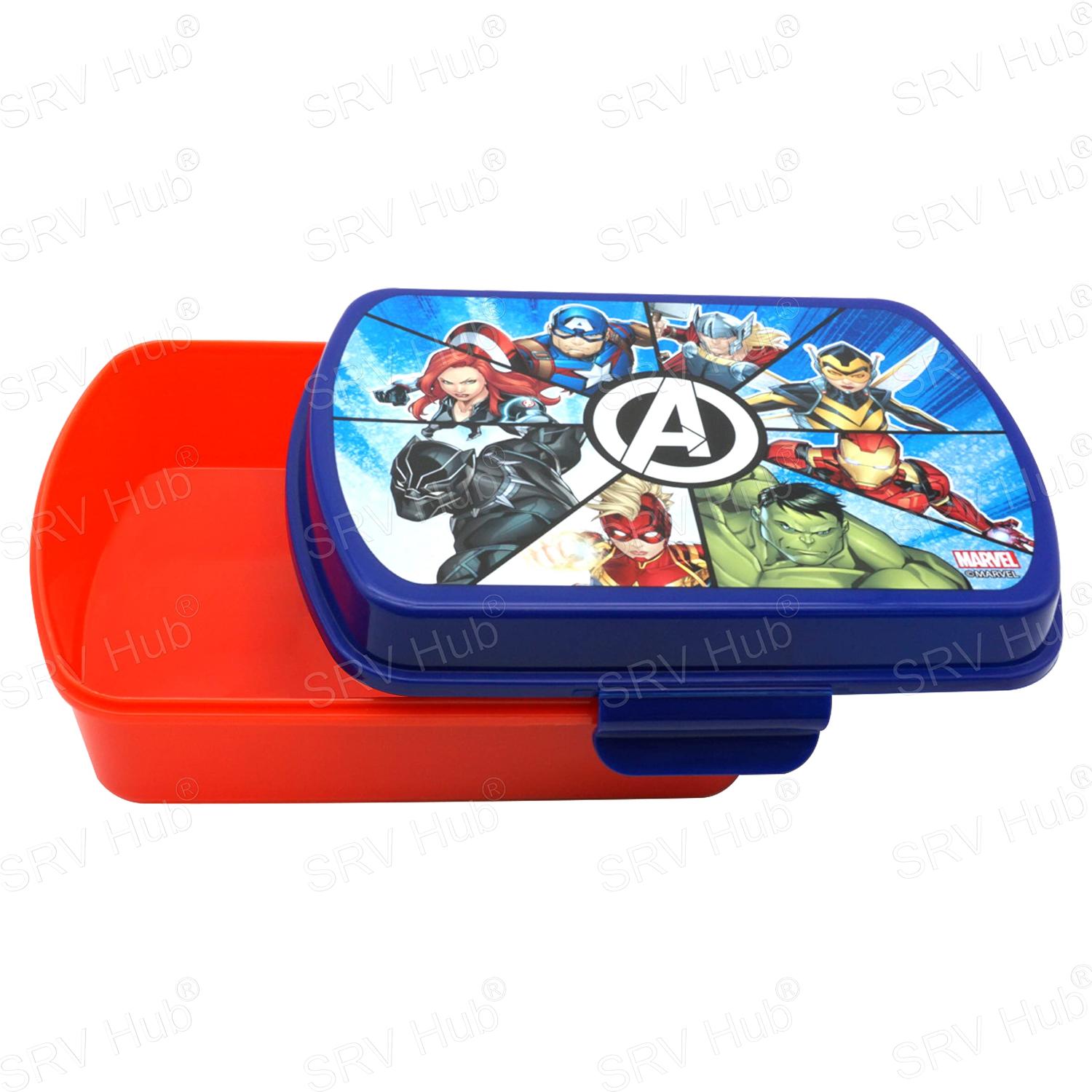 Kids BPA Free Plastic Lunch Box with Cutlery - Assorted