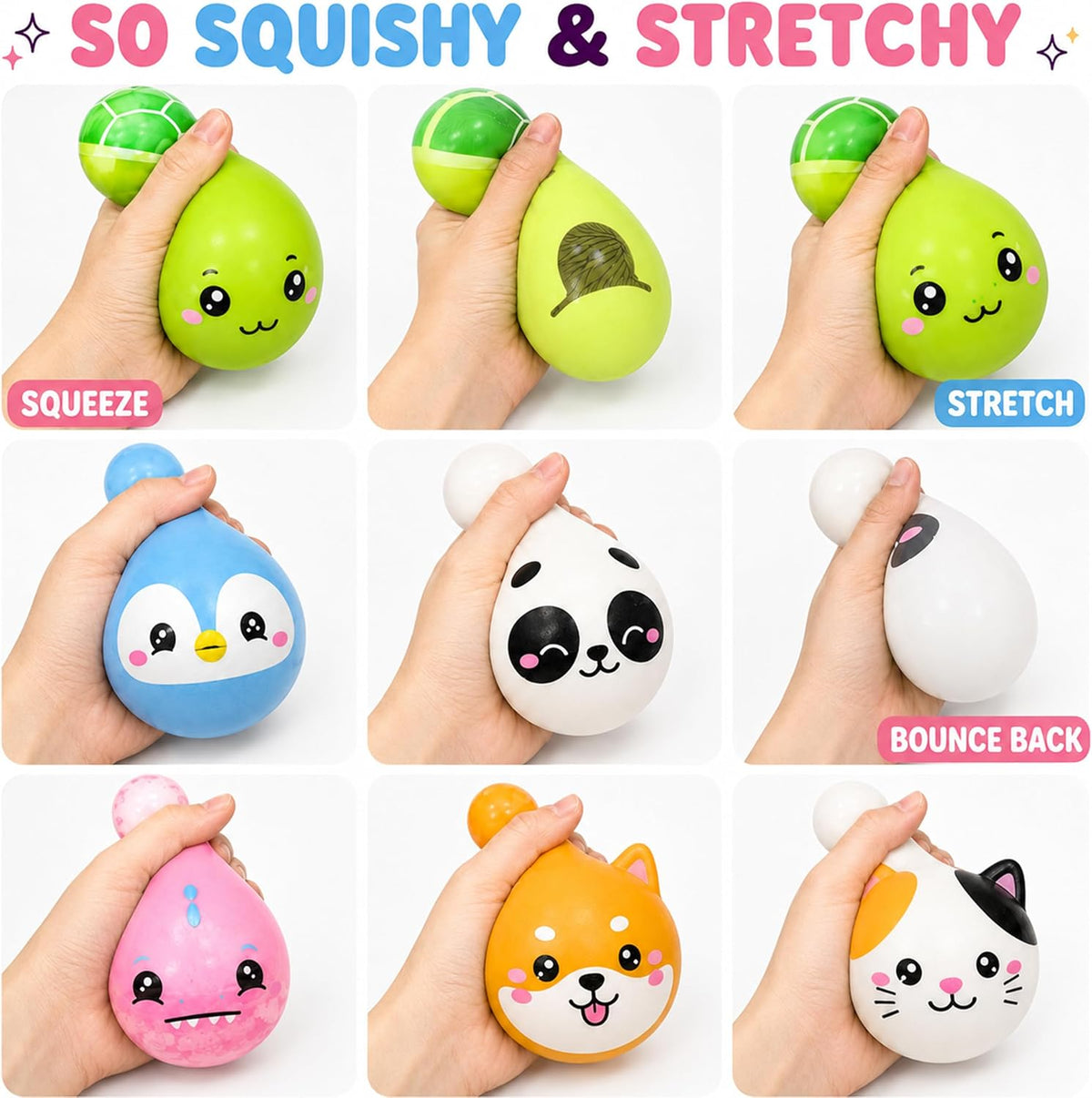 Animal Dumpling Squishy Toy 8.5cm – view 4