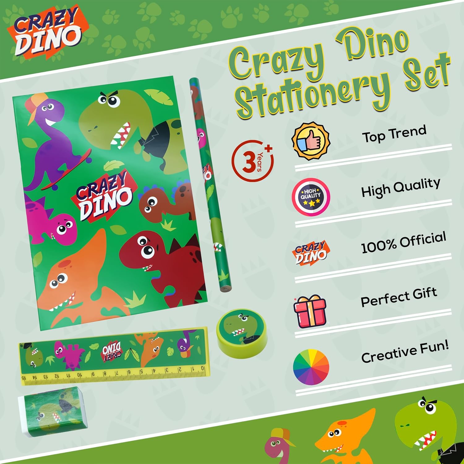 5Pcs School Stationery Set