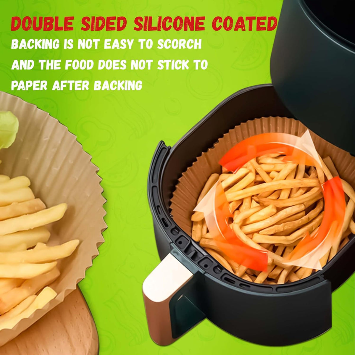 40Pcs Disposable Air Fryer Liners Round 20cm – view 7