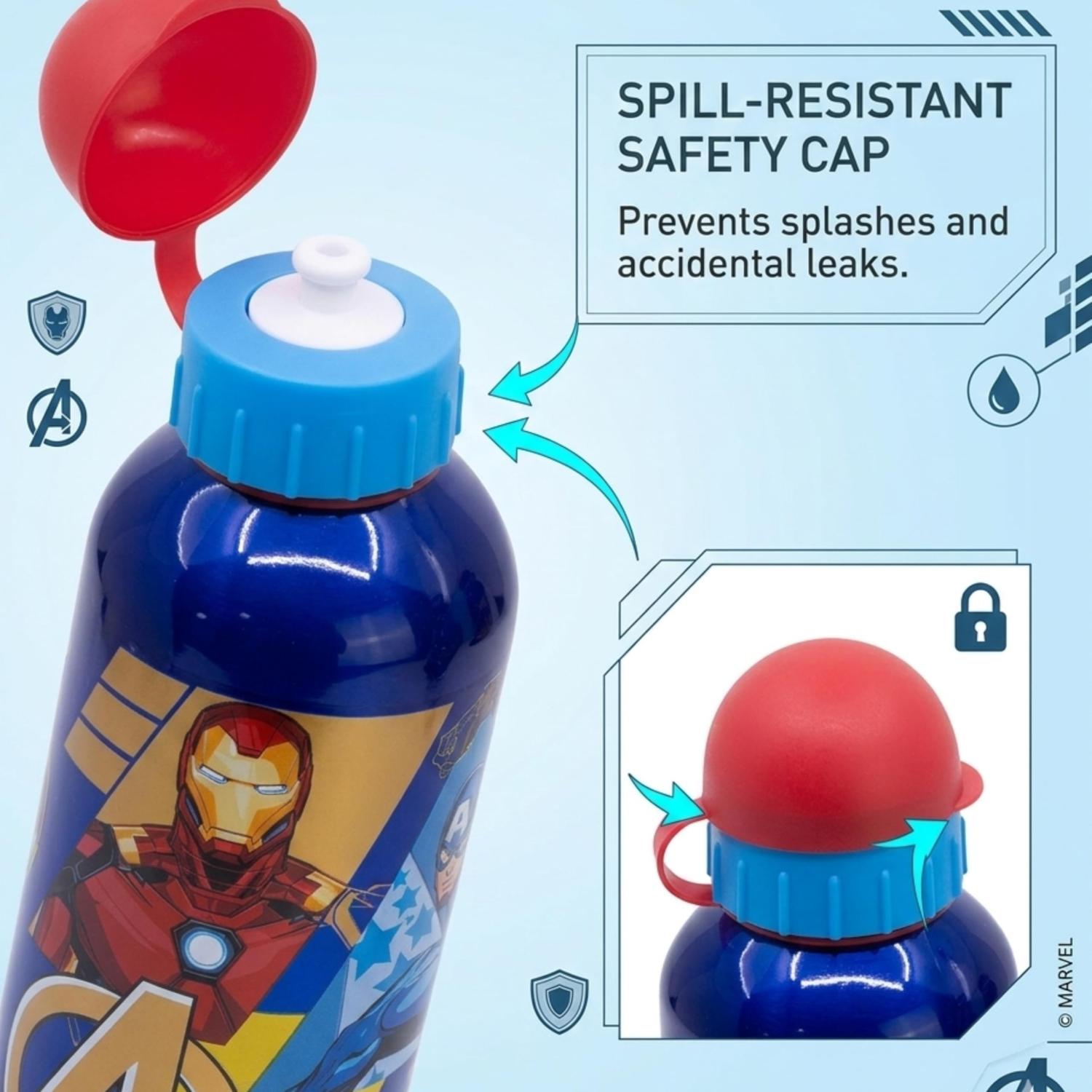 Avengers Kids Licensed Aluminium Water Bottle 530ml – view 11