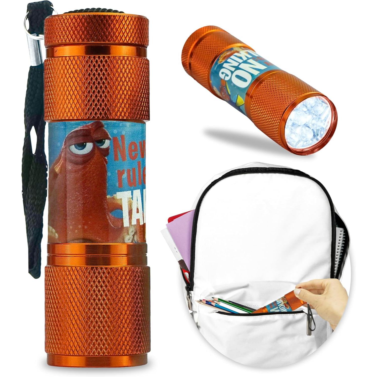 Finding Dory Orange 9 LEDs Aluminium Torch for Kids