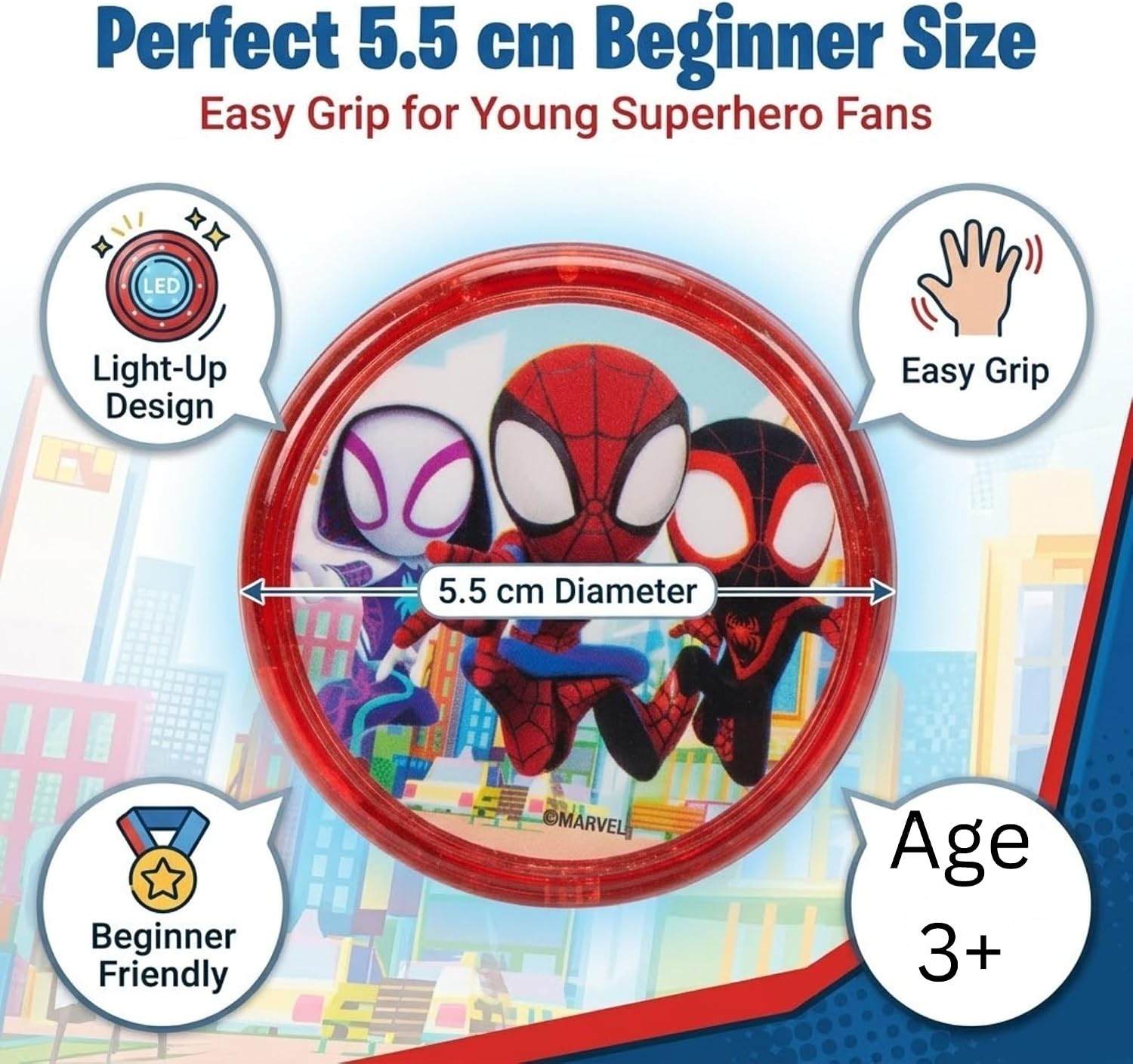 LED Glow YoYo for Kids – 5.5cm