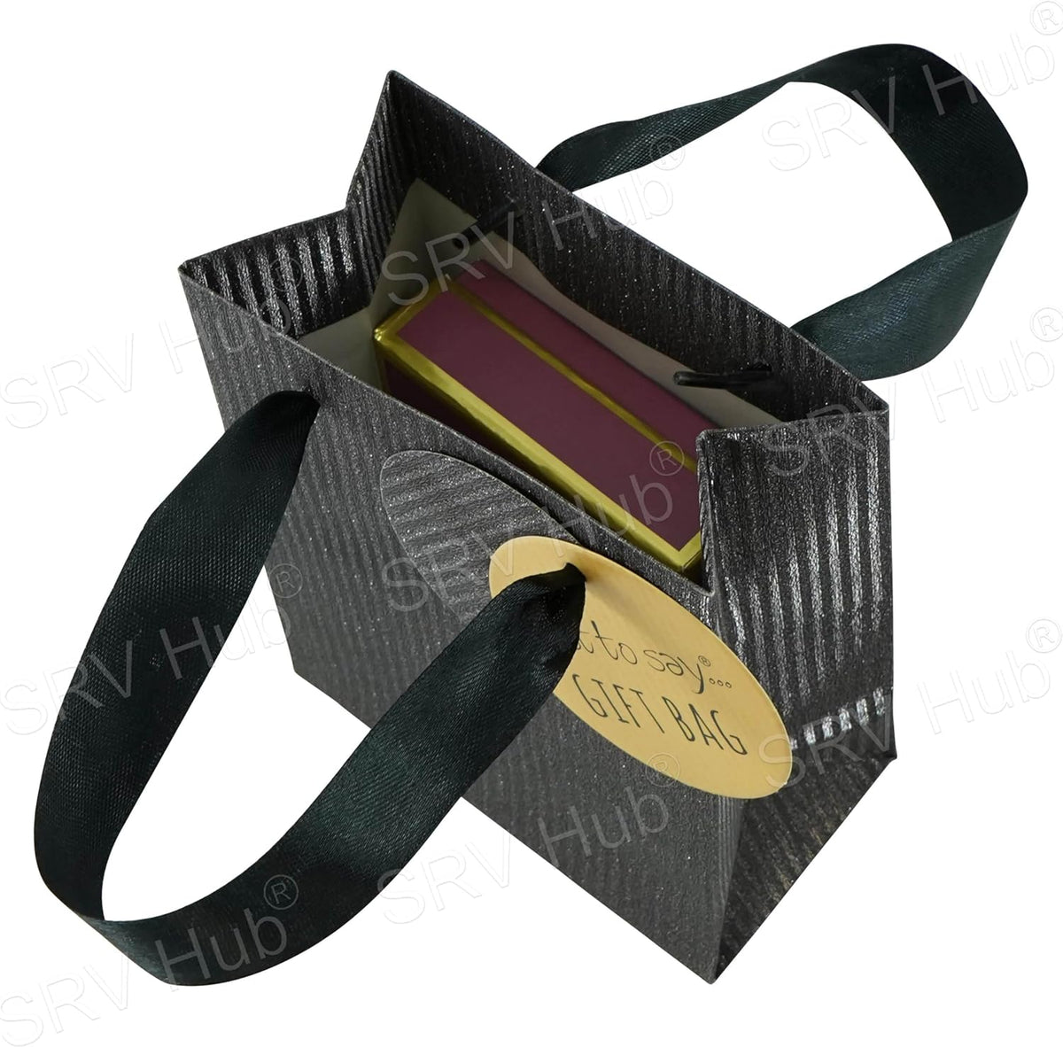 14cm Small Glittery Gift Bag with Handles