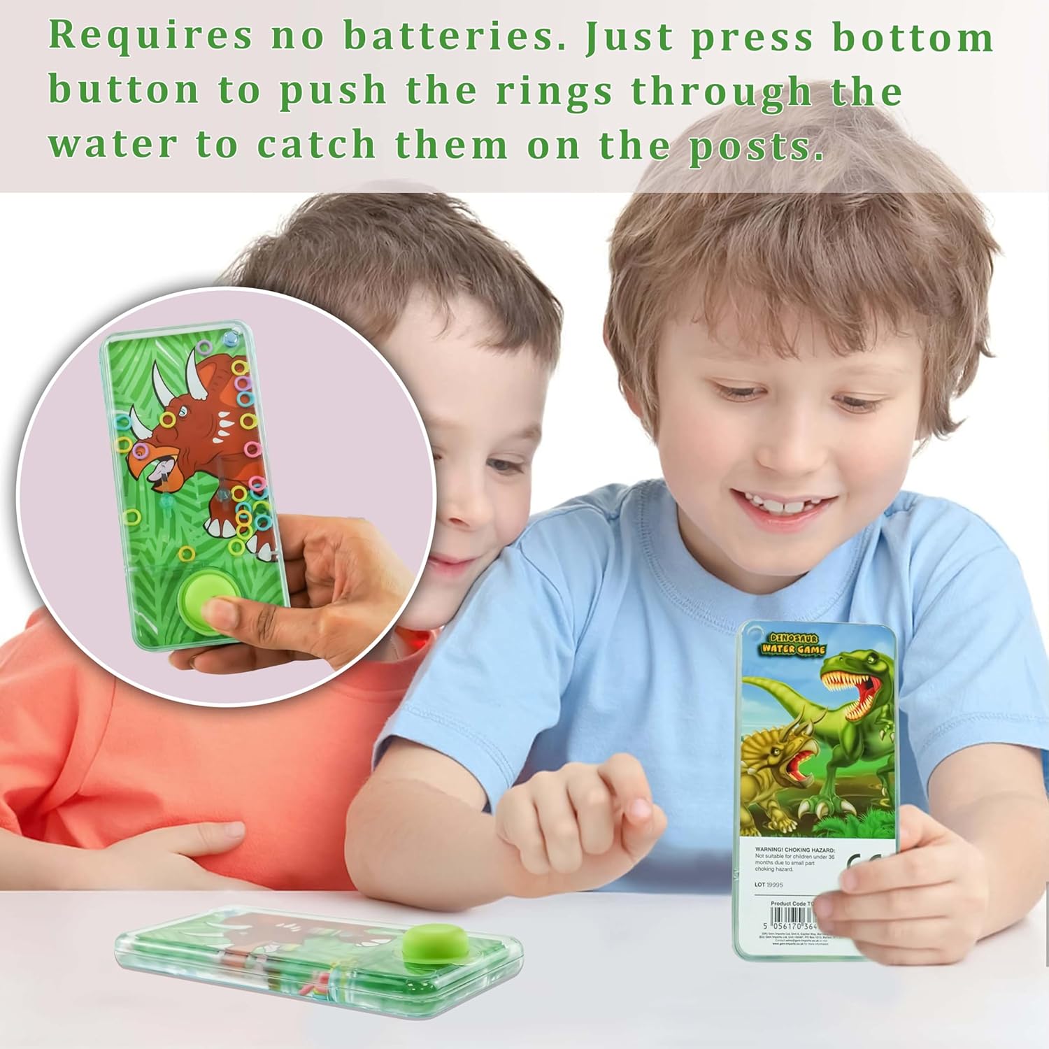 1x Random Dinosaur Handheld Water Games