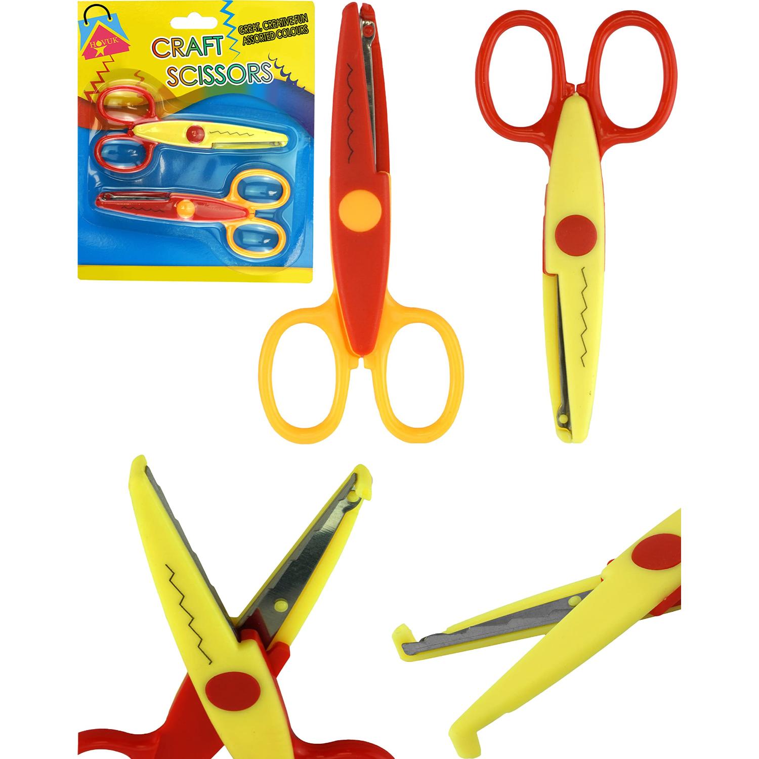 Kids Craft Scissors Safety & Decorative Scissor Set