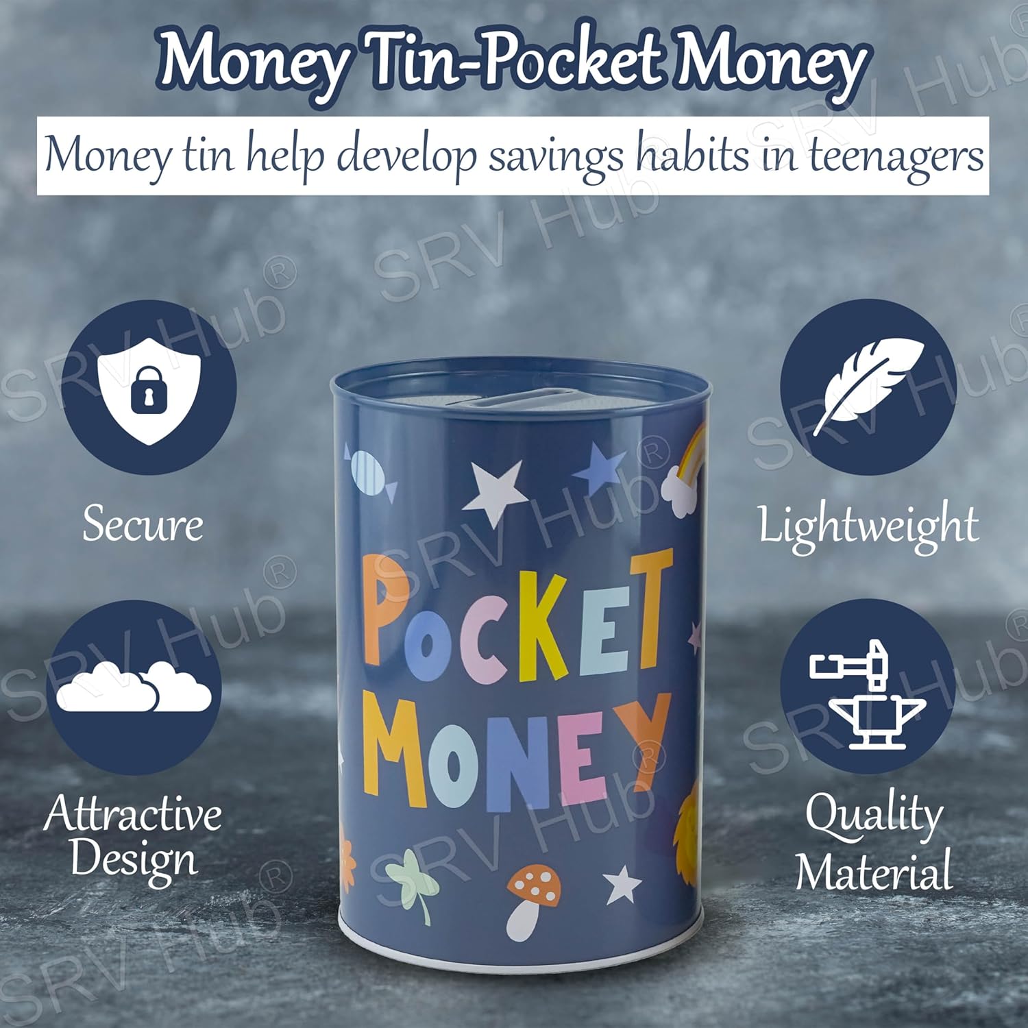 Character Metallic Money Savings Box for Kids