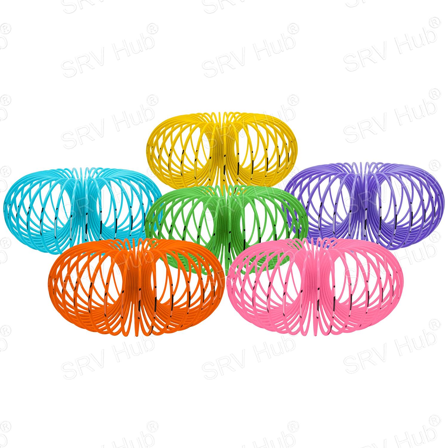 Crazy Face Magic Spring Toy 6.5cm - 1x Random