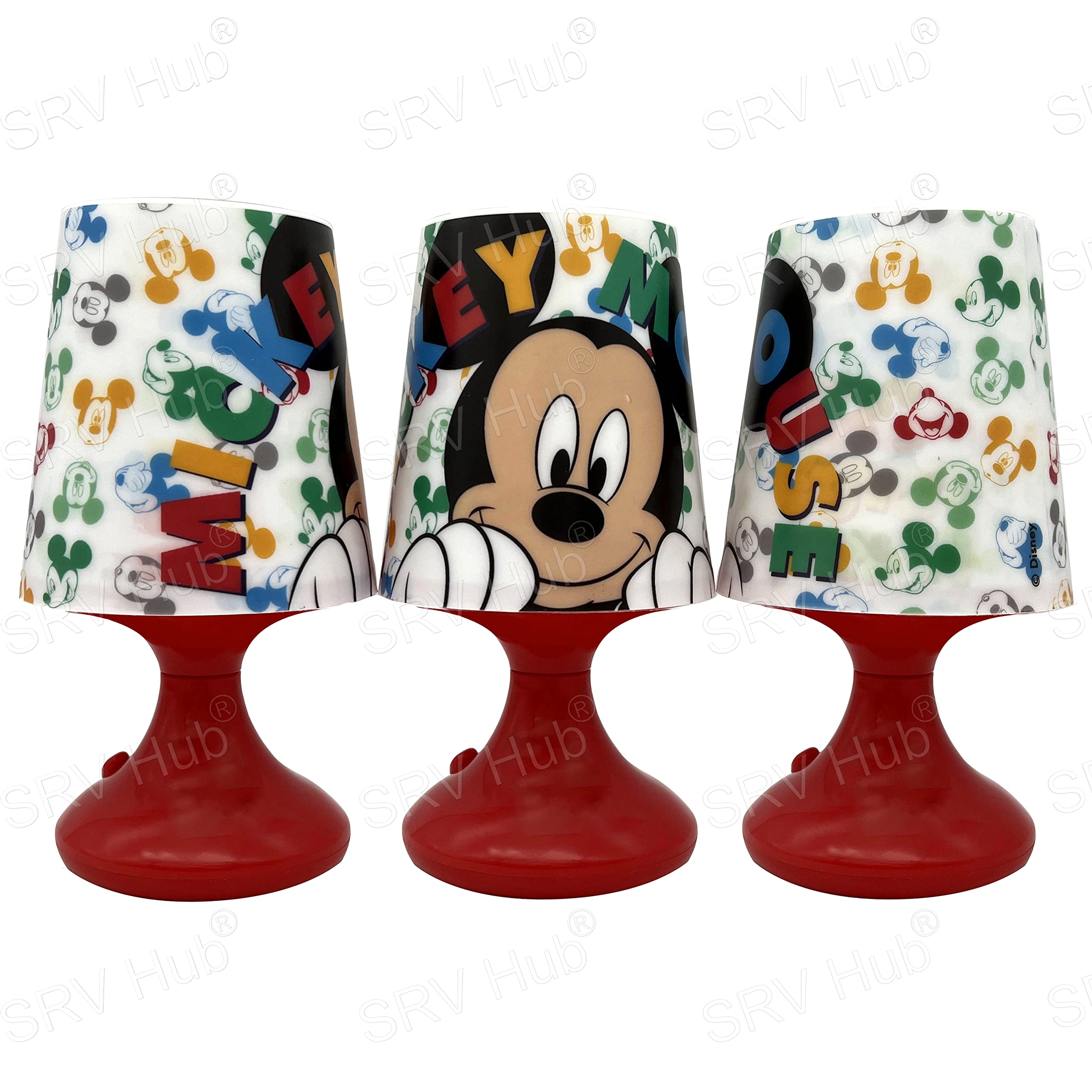 Table Lamp Battery Powered Bedside Lamp for Kids