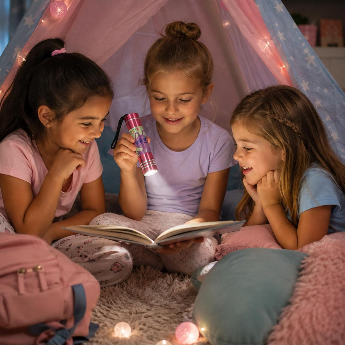 Disney Stitch 9 LED Mini Pink Flashlight 8.7cm