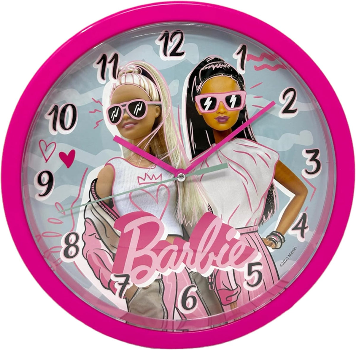 Barbie Round Wall Clock 25cm