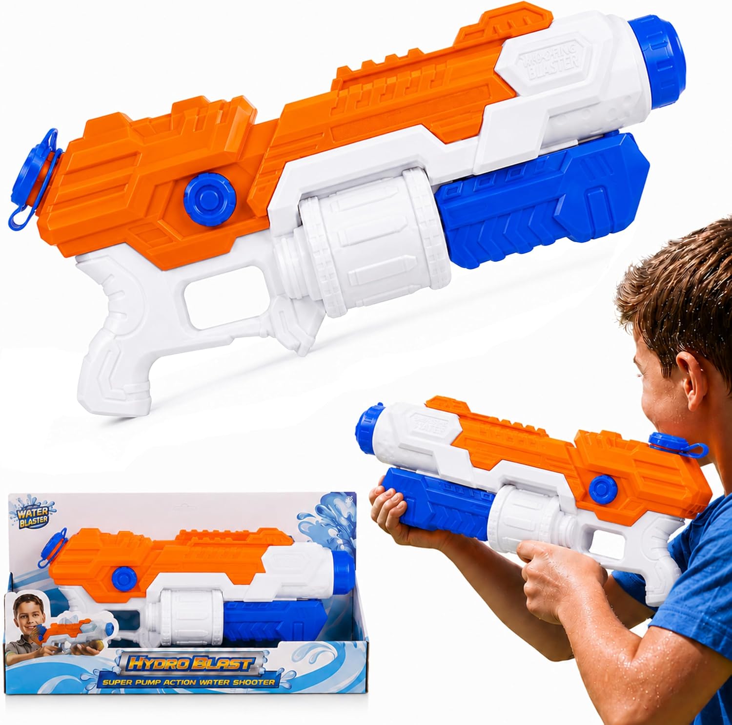 40cm XL Pump Action Water Gun 850ml Tank